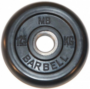 Обрезиненный диск Barbell 1,25 кг 50 мм MB-PltB51-1,25